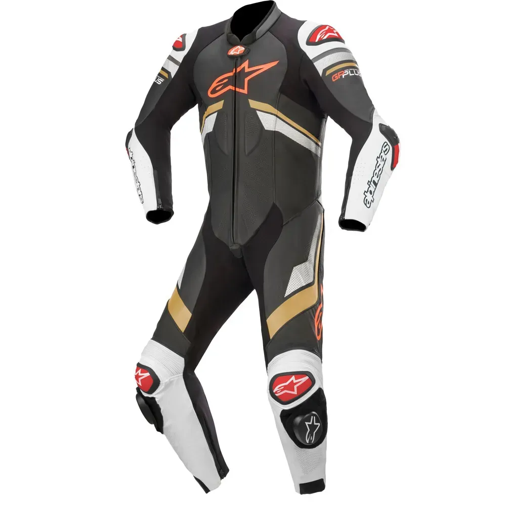 Immagine di TUTA ALPINESTARS GP PLUS V3 1 PEZZO NERO/BIANCO/ORO