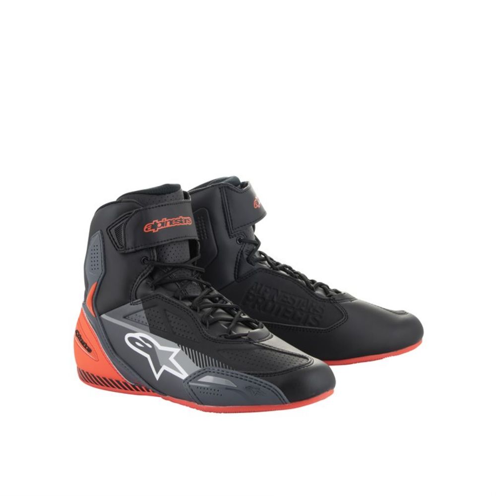 Immagine di SCARPA ALPINESTARS FASTER 3 NERO-ROSSO FLUO