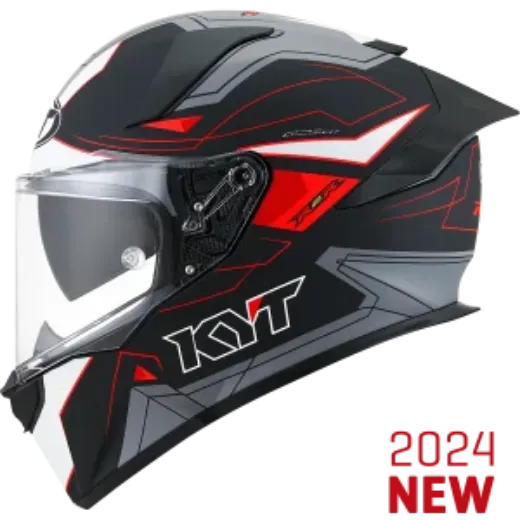 Immagine di CASCO R2R LED MATT BLACK GREY KYT E06