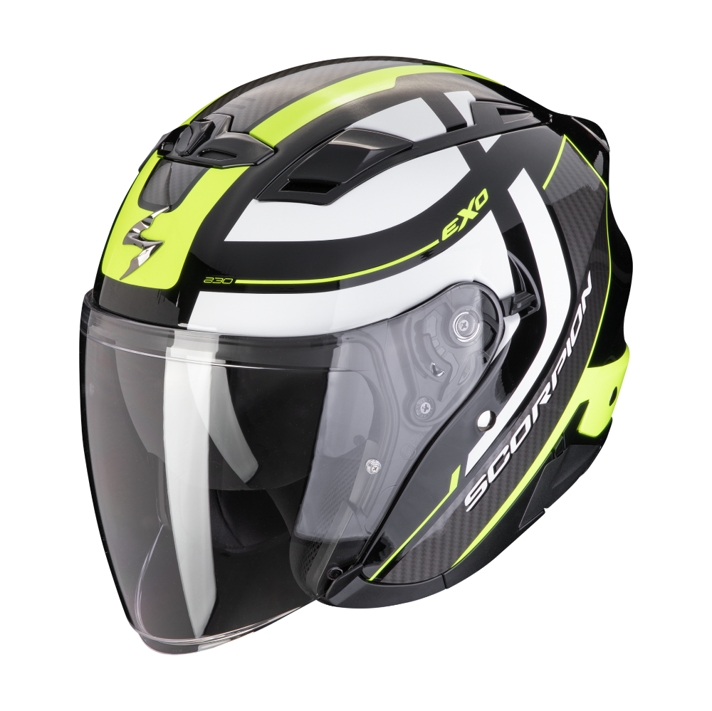 Immagine di CASCO EXO-230 PUL NERO GIALLO NEON SCORPION