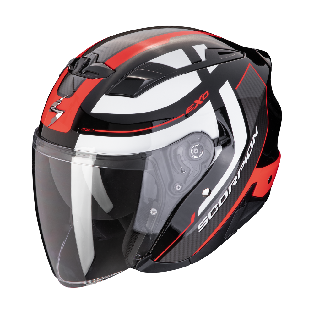 Immagine di CASCO EXO-230 PUL NERO ROSSO SCORPION 