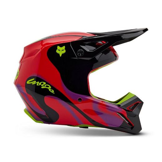 Immagine di Casco V1 Emotion Helmet-Fluorescent Red Fox 