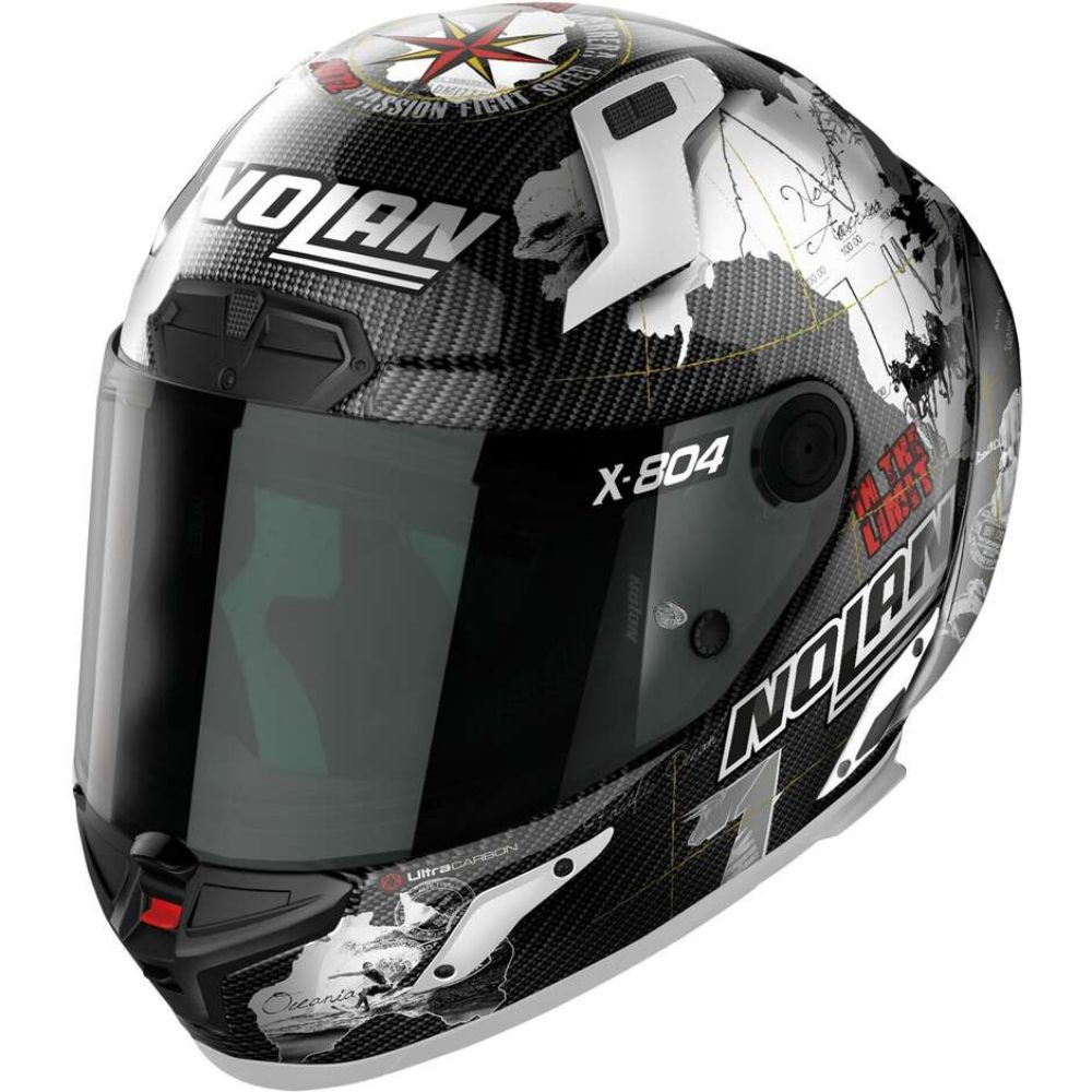 Immagine di CASCO X-804 RS CHECA 024 CARBON WHITE NOLAN