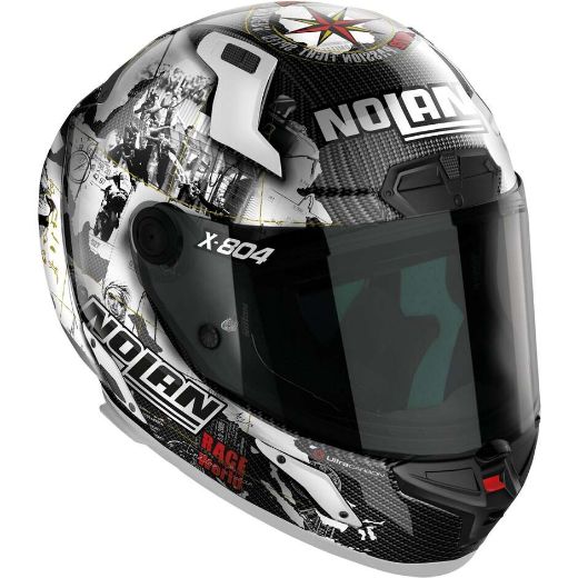 Immagine di CASCO X-804 RS CHECA 024 CARBON WHITE NOLAN