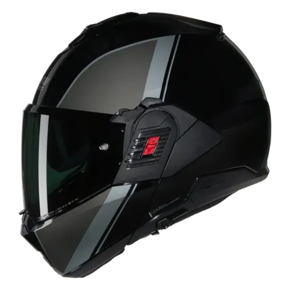 Immagine di CASCO N120-1 VERNICIATURA SPECIALE 341 NOLAN NERO GRIGIO ARGENTO 