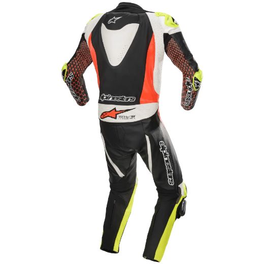 Immagine di TUTA GP TECH V3 1 PC ALPINESTARS - RED FLUO/BLACK/YELLOW FLUO