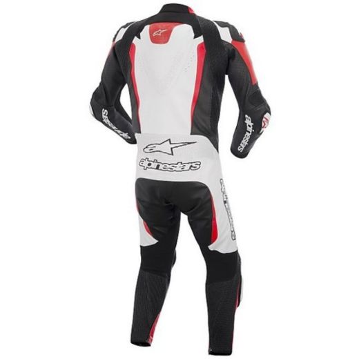 Immagine di TUTA GP TECH LEATHER SUIT ALPINESTARS - WHITE/BLACK/RED