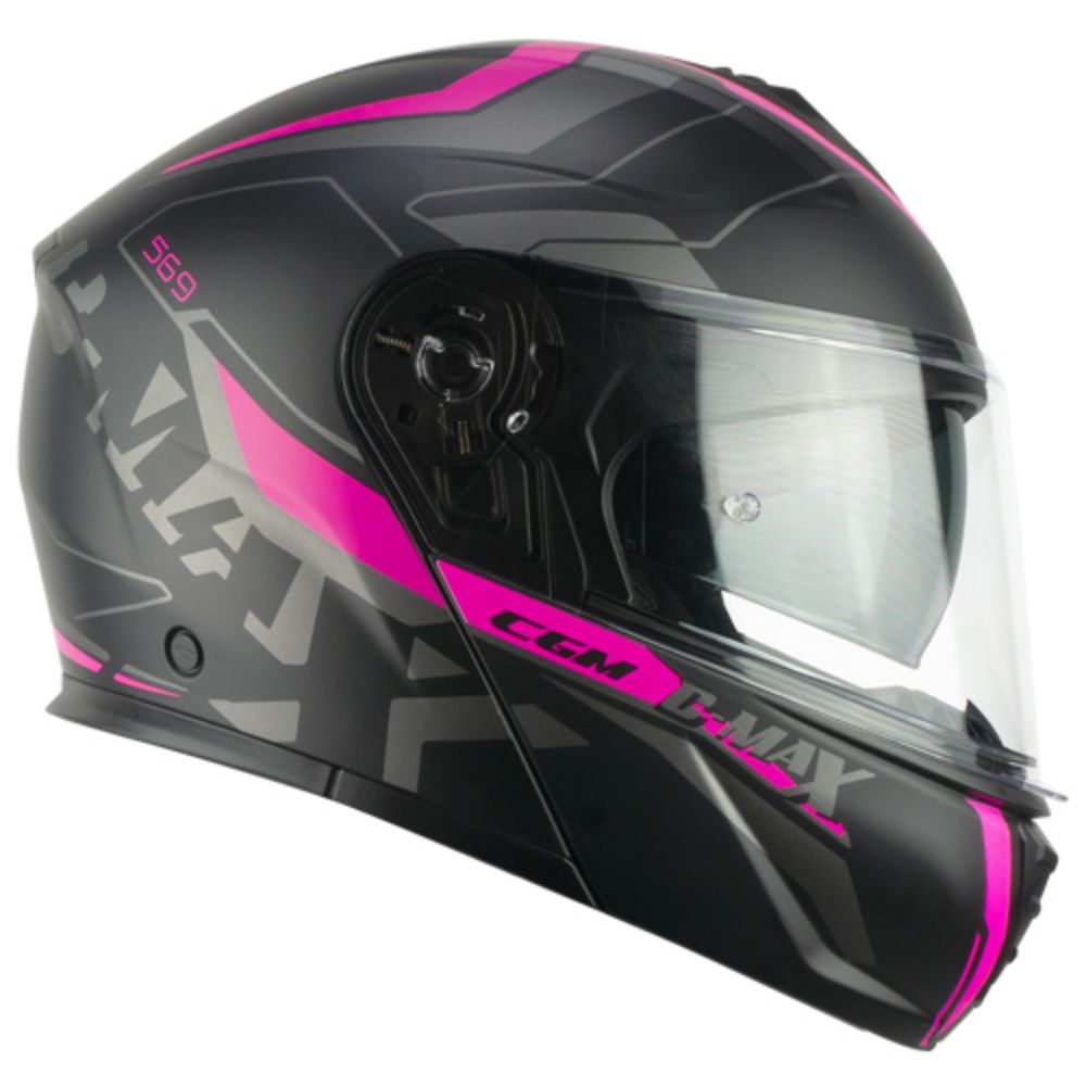 Immagine di CASCO 569G C-MAX CITY Nero Fucsia fluo opaco CGM