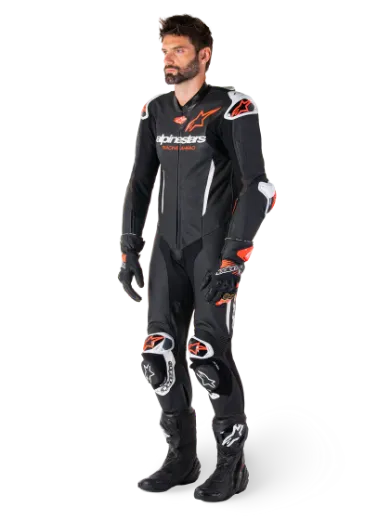 Immagine di TUTA GP-R7 1PC ALPINESTARS BLACK WHITE 