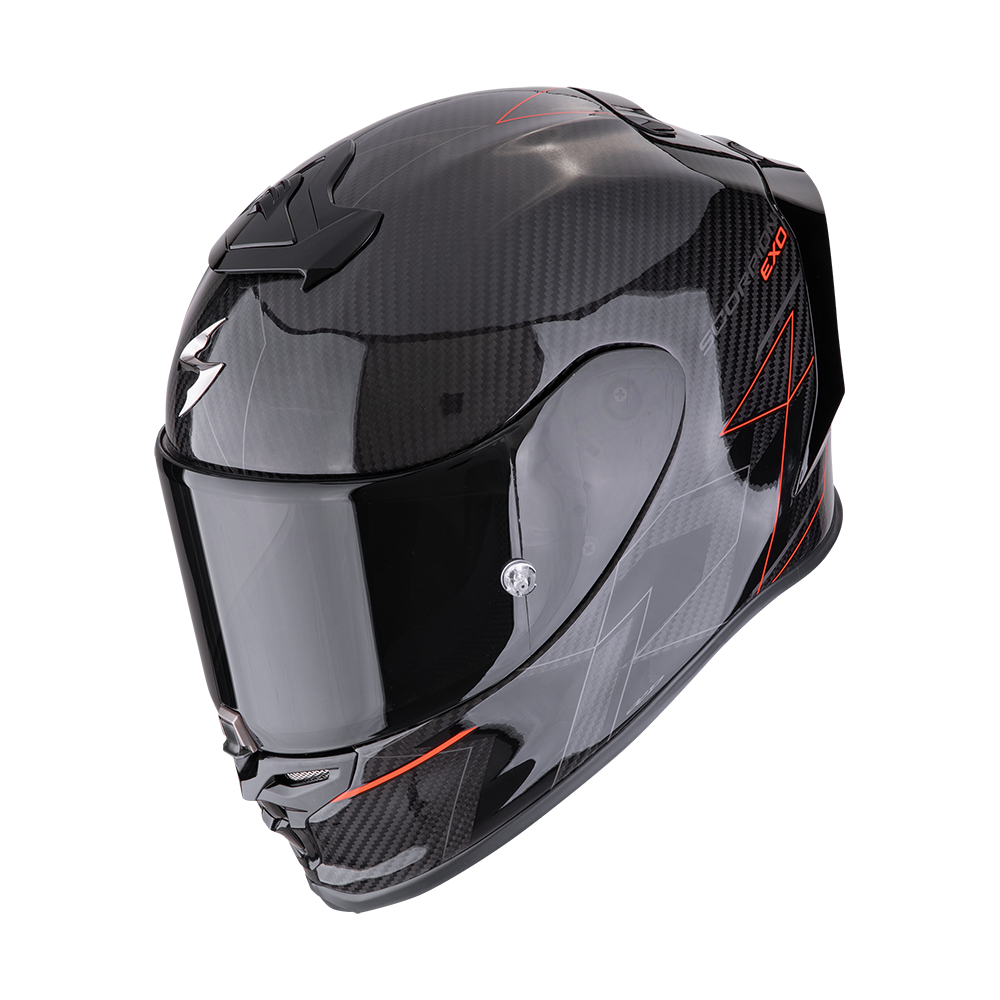 Immagine di CASCO EXO-R1 EVO CARBON AIR CYNERGY NERO ROSSO SCORPION