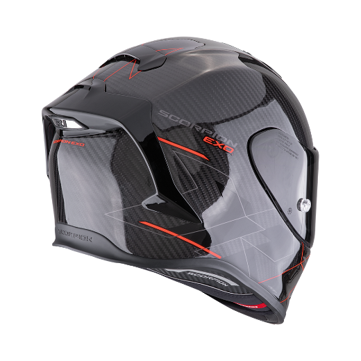 Immagine di CASCO EXO-R1 EVO CARBON AIR CYNERGY NERO ROSSO SCORPION