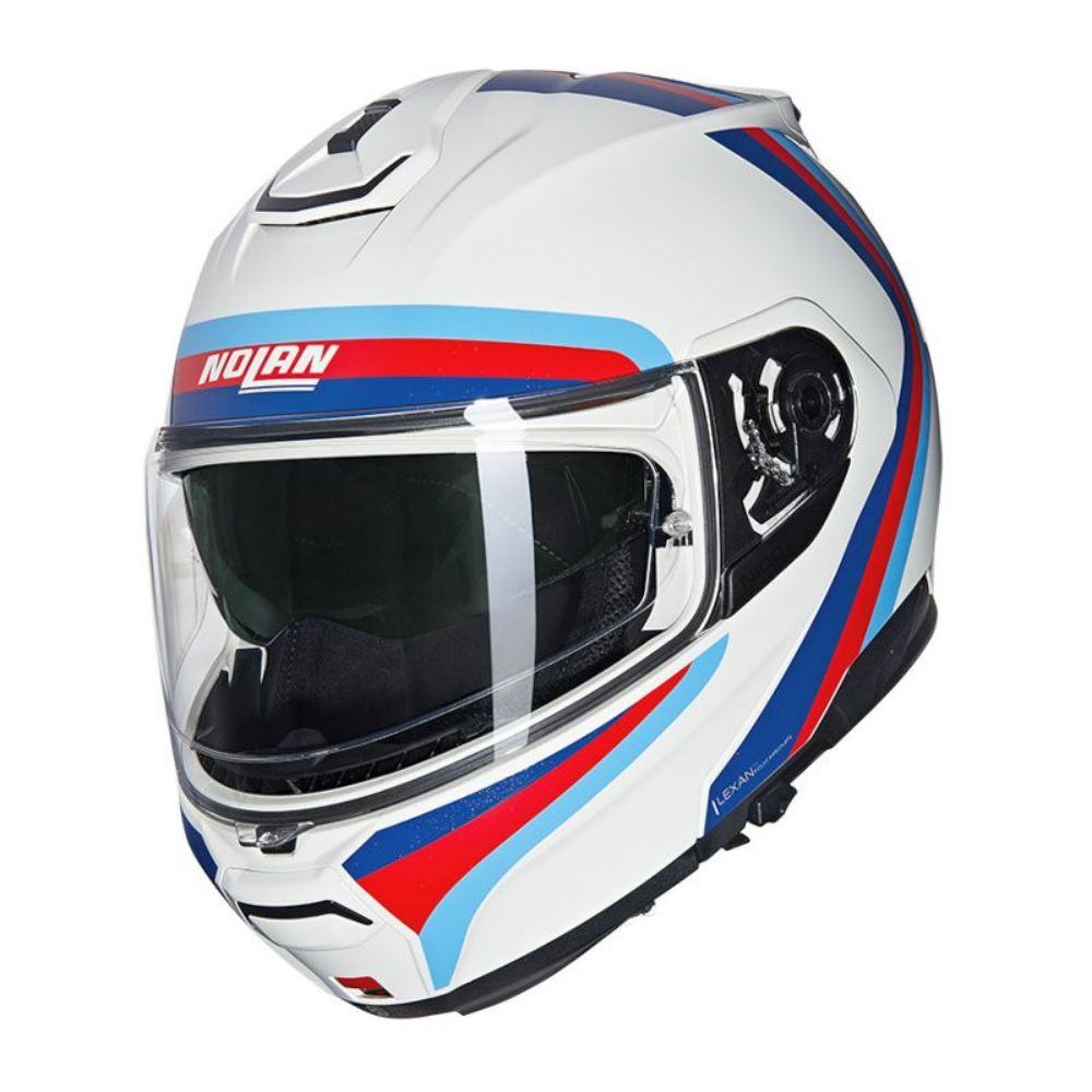 Immagine di CASCO N100-6 ASSOLUTO 347 BIANCO BLU ROSSO