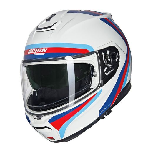 Immagine di CASCO N100-6 ASSOLUTO 347 BIANCO BLU ROSSO