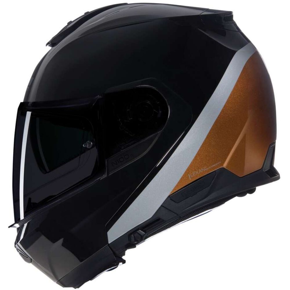 Immagine di CASCO N100-6 VERNICIATURA SPECIALE 343 NERO LUCIDO OCRA 