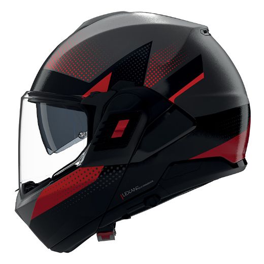 Immagine di CASCO N120-1 CICLONE 364 NERO GRIGIO ROSSO  NOLAN