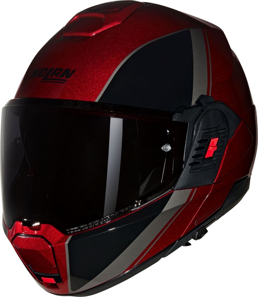 Immagine di CASCO N120-1 VERNICIATURA SPECIALE 344 ROSSO NERO