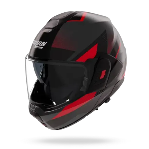 Immagine di CASCO N120-1 CICLONE 364 NERO GRIGIO ROSSO  NOLAN