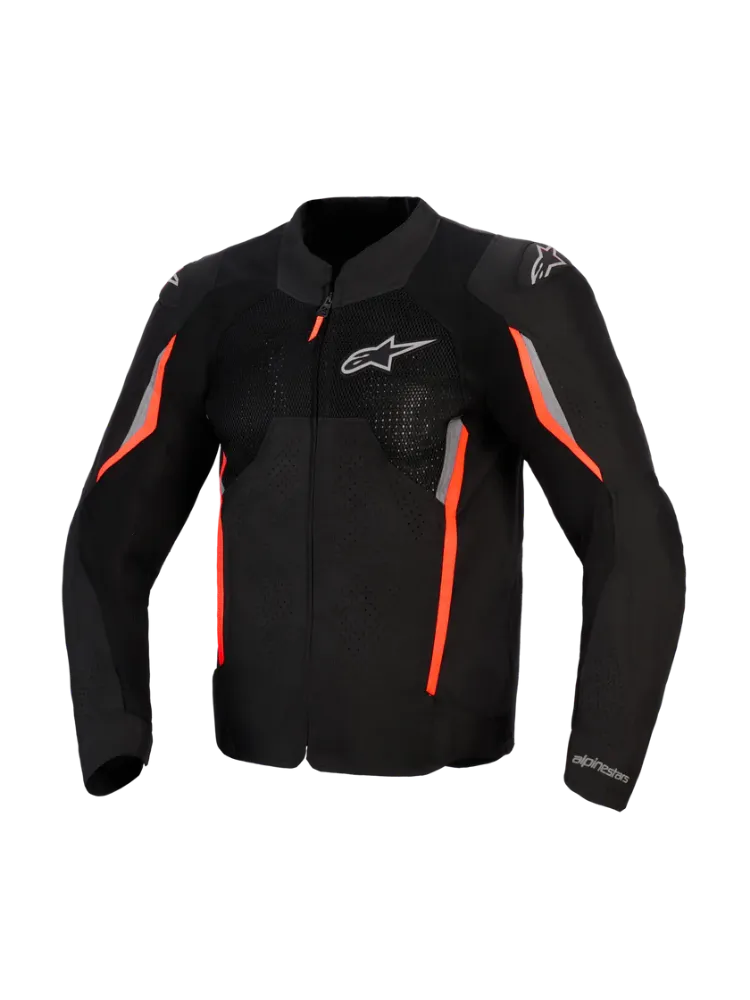 Immagine di GIACCA AST V3 AIR NERO ROSSO FLUO ALPINESTARS