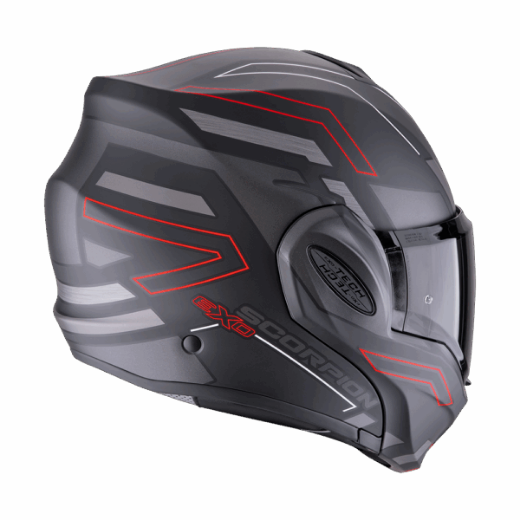 Immagine di CASCO EXO-TECH EVO CONQUER MATT BLACK RED