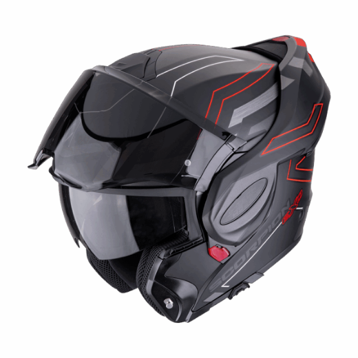 Immagine di CASCO EXO-TECH EVO CONQUER MATT BLACK RED