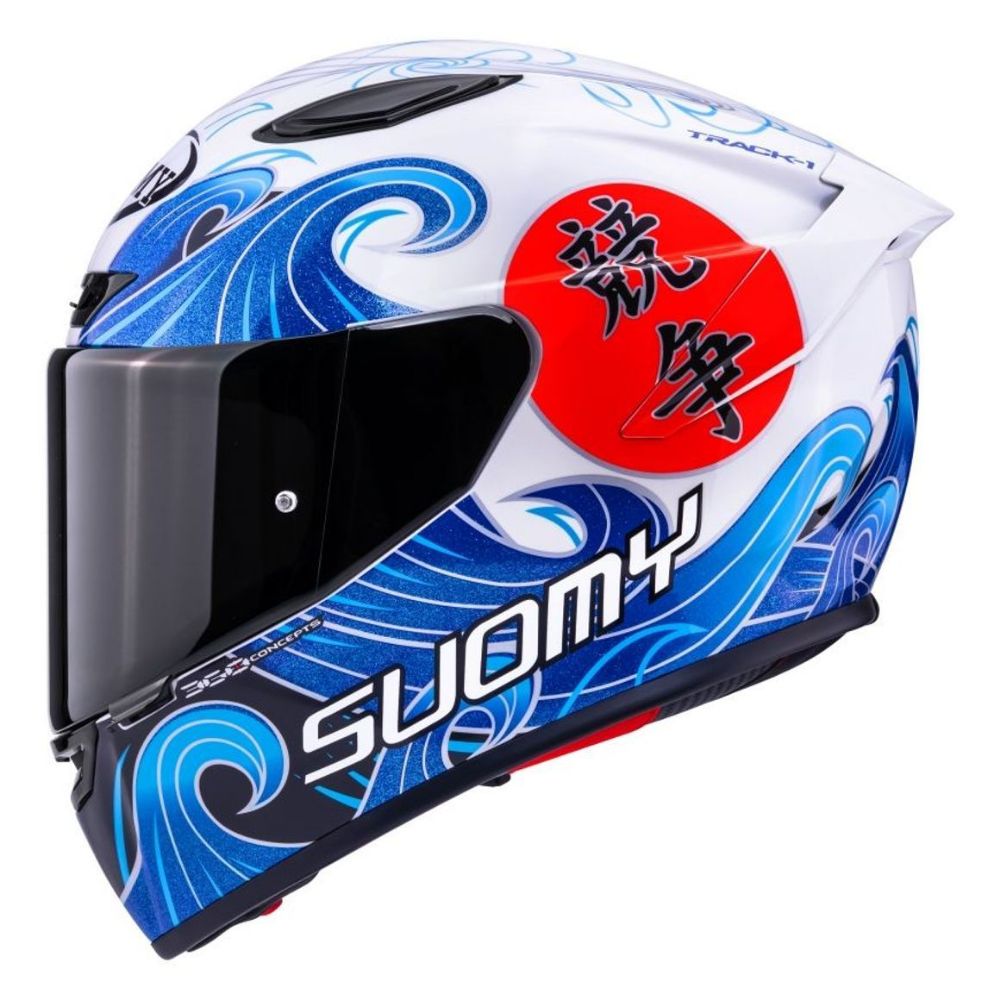 Immagine di CASCO TRACK-1 WAVES WHITE
