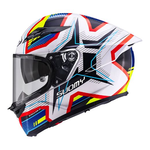 Immagine di CASCO STELLAR 2 BLACKSTAR WHT/BLUE